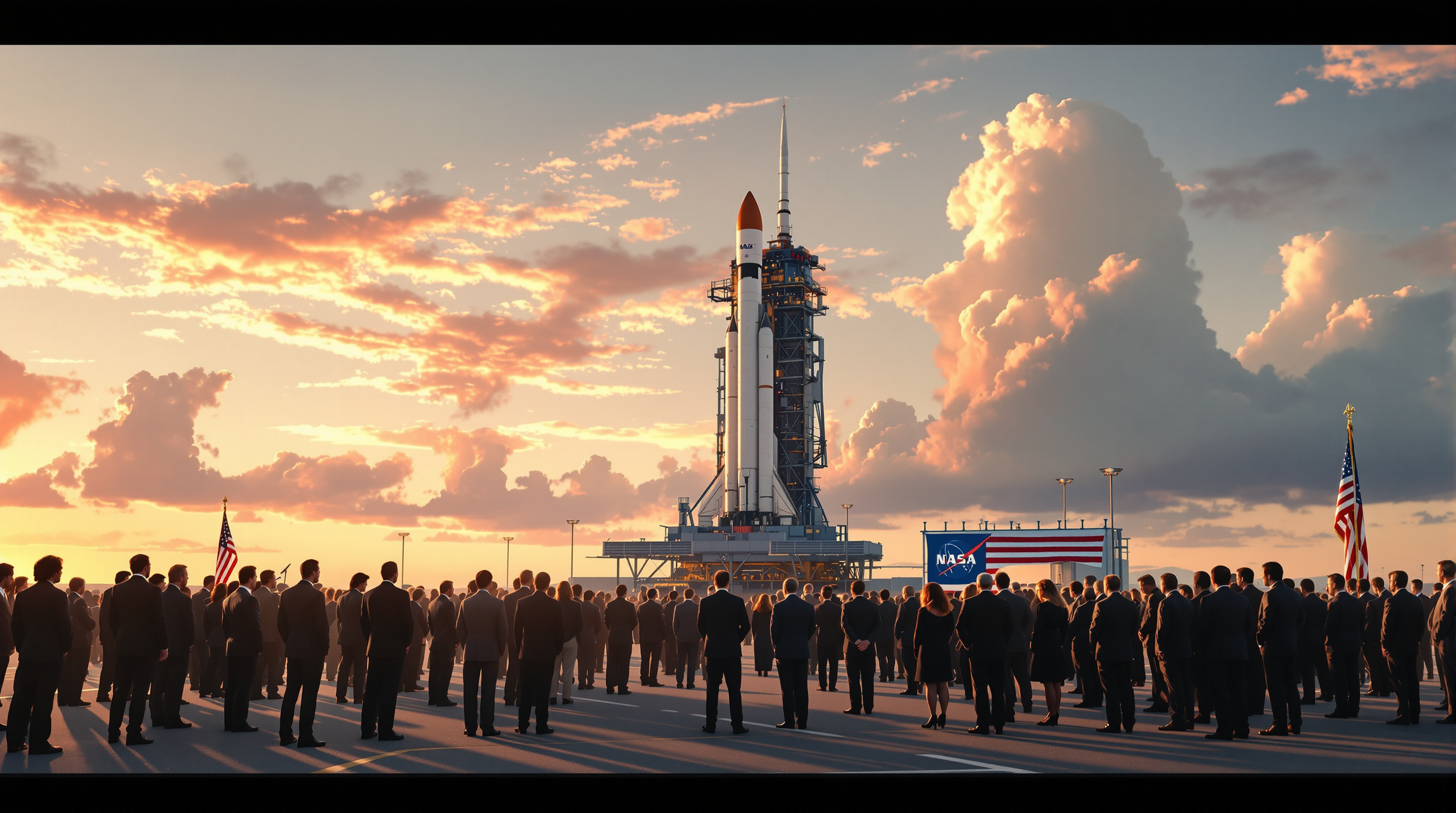Kennedy Space Center ceremony honoring Commander Jim Herrington, first Native American astronaut